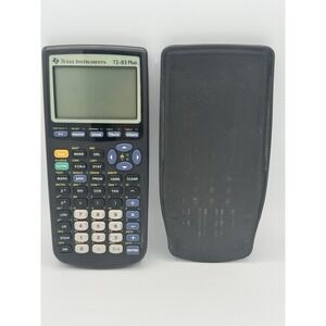 Texas Instruments TI-83 Plus Graphing Calculator W/Cover - Tested